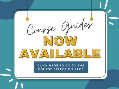 Course Guides Now Available Announcement
